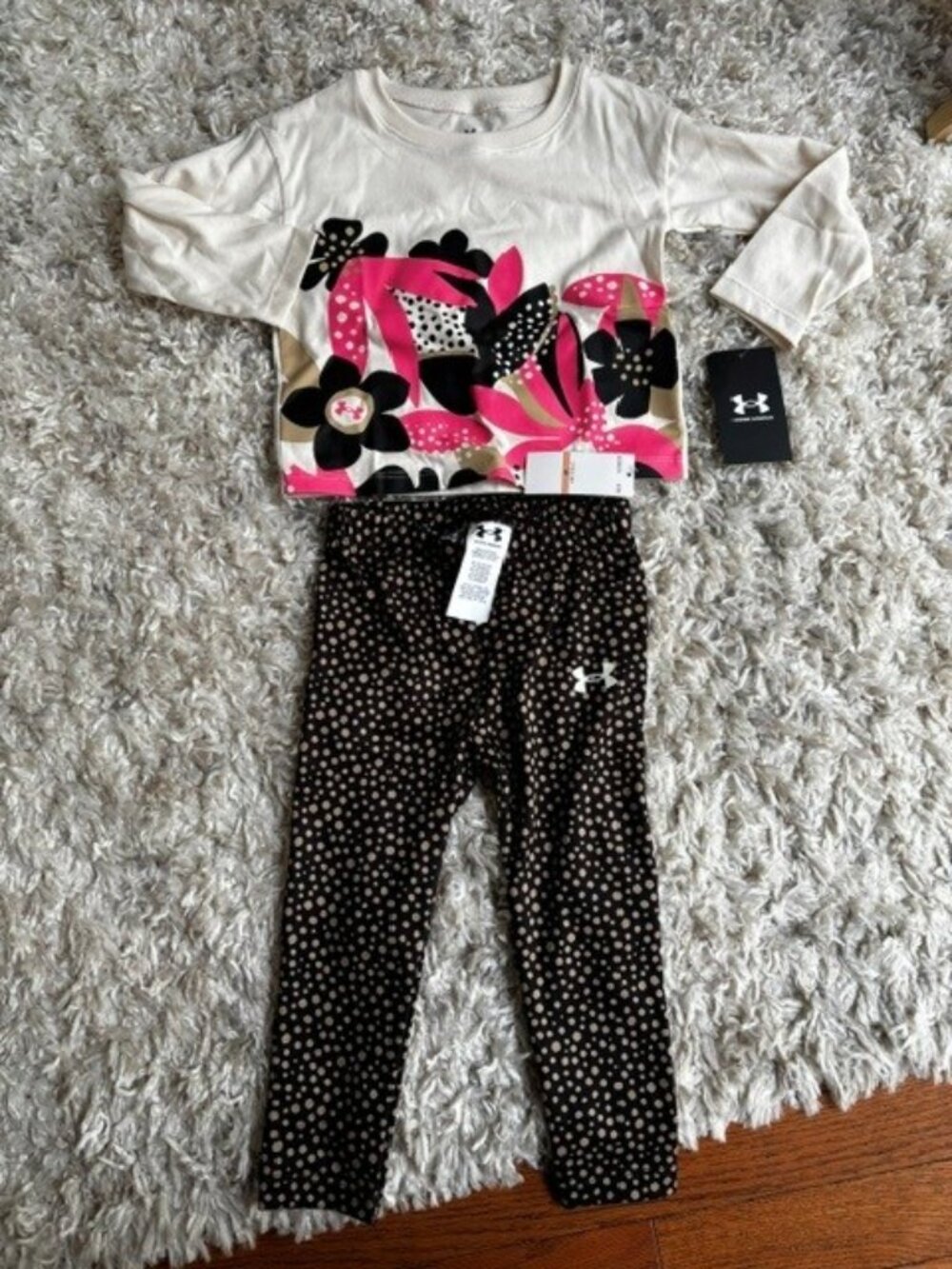 Baby & Toddler Girl Under Armour Printed Long Sleeve Top & Leggings Set